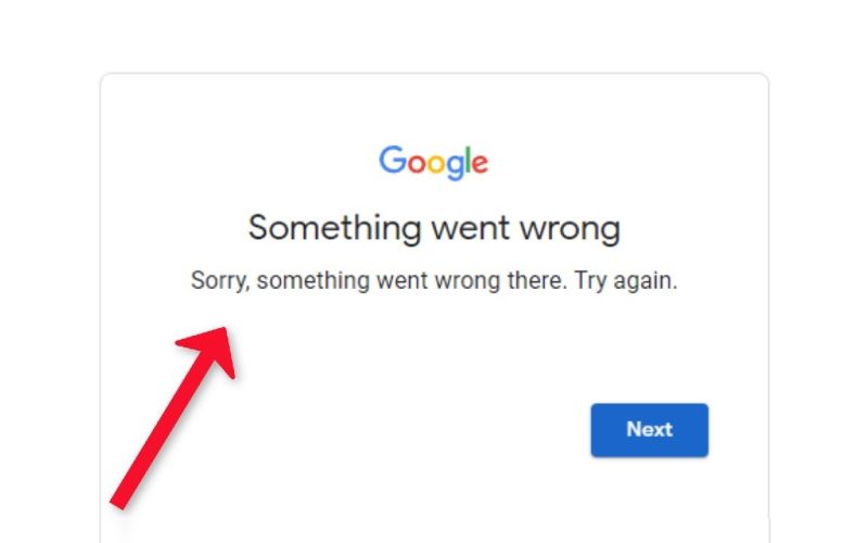 Gmail Something Went Wrong Error and Solution