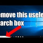 How to Remove Windows Search Bar